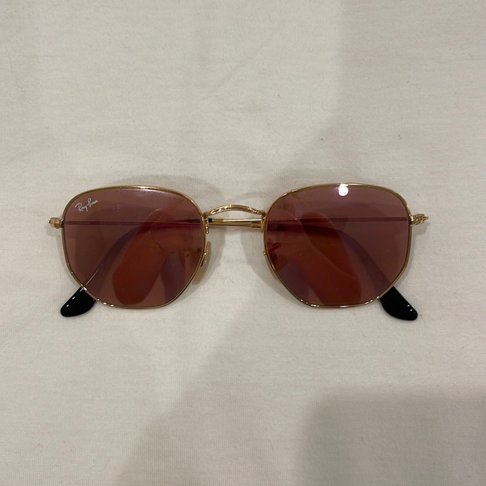 Pink Hexagon Sunglasses Ray-Ban AUTHENTIC